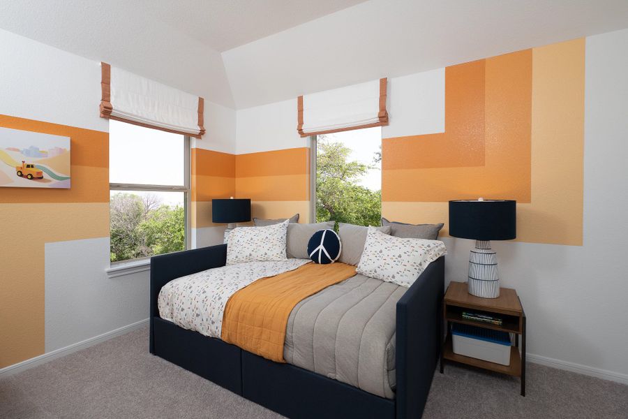 Furnished interior in a model home at Spring Creek Trails in Magnolia (Image 7). Furnished interior in a model home at Spring Creek Trails in Magnolia (Image 7).