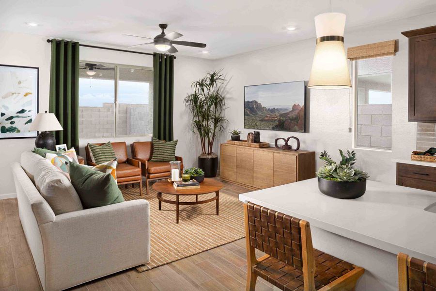 Furnished interior in a model home at The Residences Collection at Copper Falls in Buckeye (Image 15). Furnished interior in a model home at The Residences Collection at Copper Falls in Buckeye (Image 15).