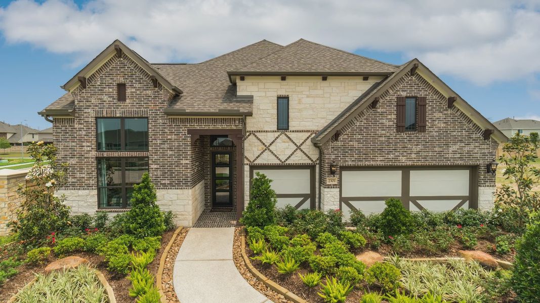 Front exterior of a home in the Sundance Cove community, located in Crosby, TX (Image 1).