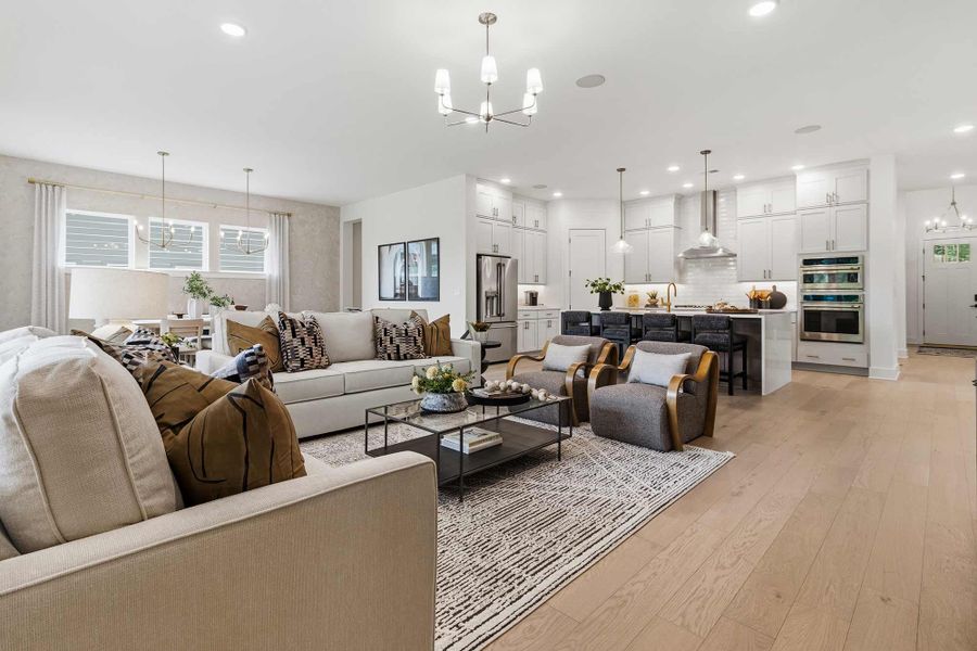 Furnished interior in a model home at Lanier Landing - Reserve Collection in Gainesville (Image 7).