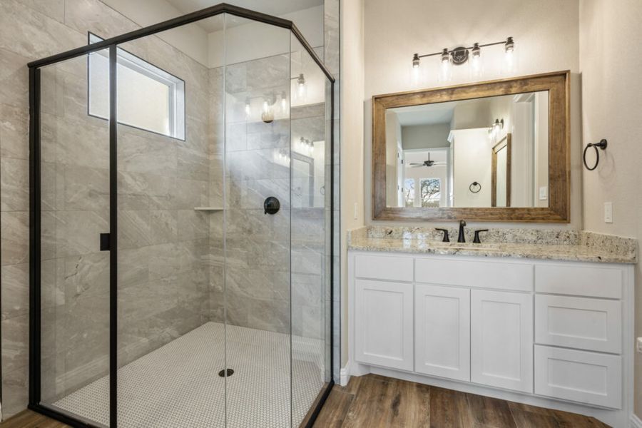 Furnished interior in a model home at Crown Valley in Weatherford (Image 12).