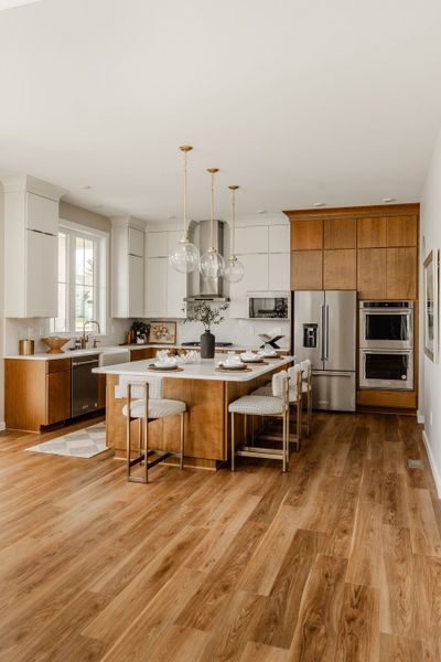 Furnished interior in a model home at Elysian at Weddington in Weddington (Image 6).
