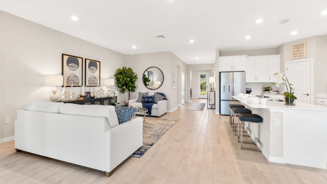 Furnished interior in a model home at Coral Lakes - Tradition & Express in Punta Gorda (Image 8).