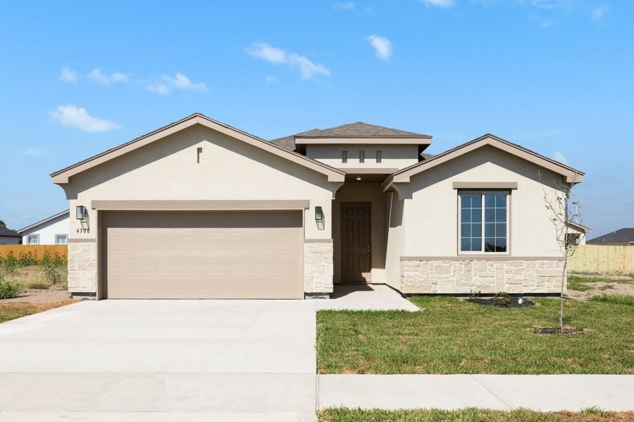 Front exterior of a home in the The Heights at Riverbend II community, located in Brownsville, TX (Image 17).