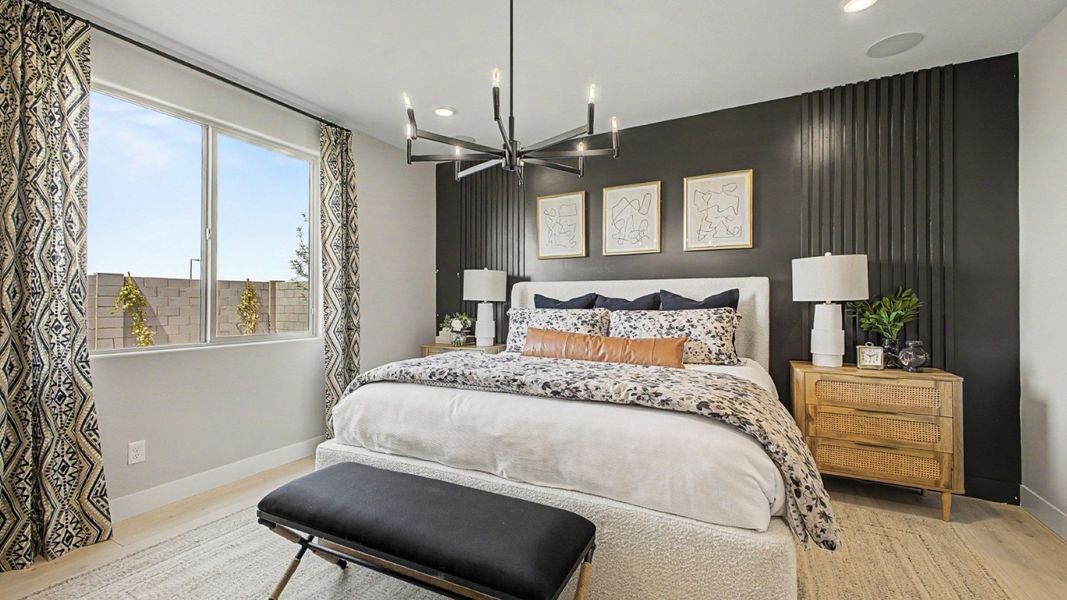 Furnished interior in a model home at Magma Ranch in Florence (Image 10). Furnished interior in a model home at Magma Ranch in Florence (Image 10).