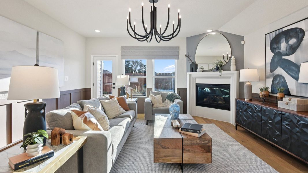 Furnished interior in a model home at Sunflower Ridge in New Braunfels (Image 5).
