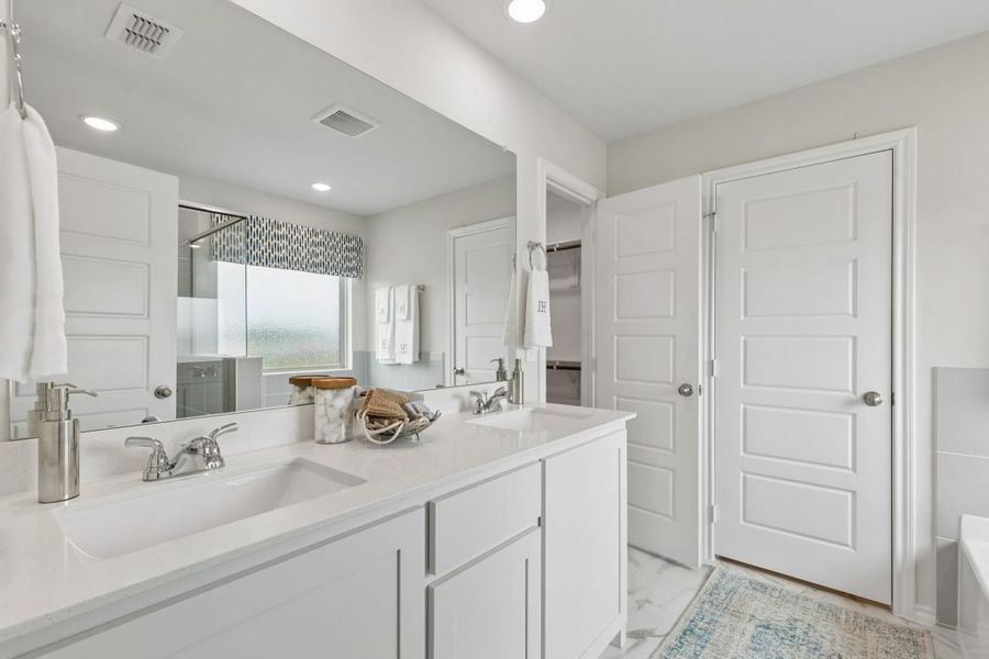 Furnished interior in a model home at Terra Vella in Haslet (Image 20).