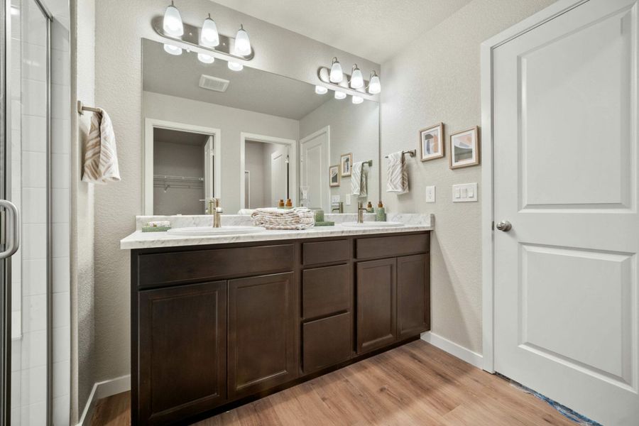 Furnished interior in a model home at Aspen Ranch in Fountain (Image 18).