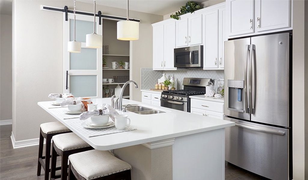 Furnished interior in a model home at Seasons at The Glen in Colorado Springs (Image 5).