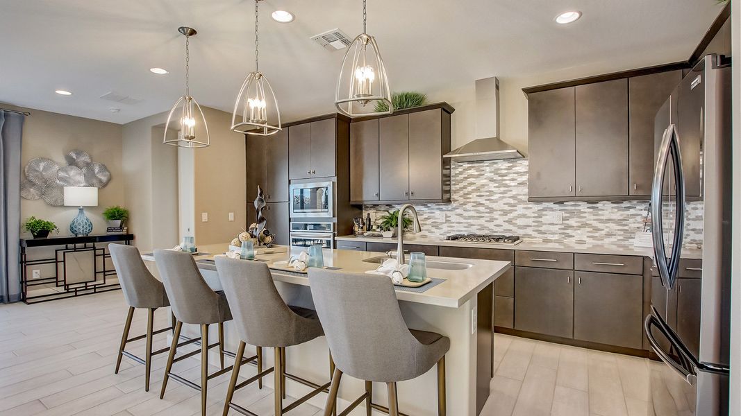 Furnished interior in a model home at The Lakes at Rancho El Dorado in Maricopa (Image 38). Furnished interior in a model home at The Lakes at Rancho El Dorado in Maricopa (Image 38).