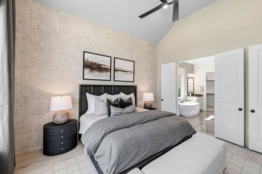 Furnished interior in a model home at Bridgeland in Cypress (Image 8). Furnished interior in a model home at Bridgeland in Cypress (Image 8).