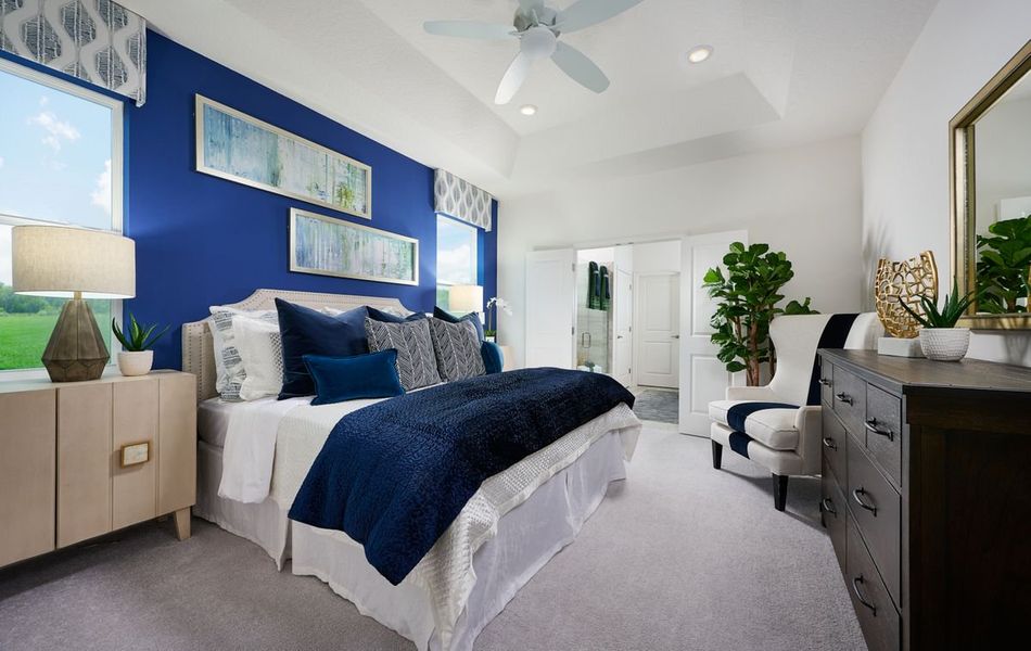 Furnished interior in a model home at Summerbrooke in Mount Dora (Image 16).