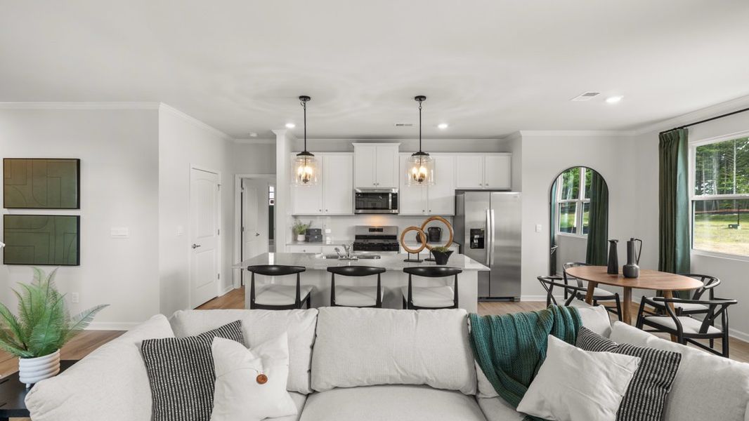 Furnished interior in a model home at Fairway 17 at Mirror Lake in Villa Rica (Image 20).