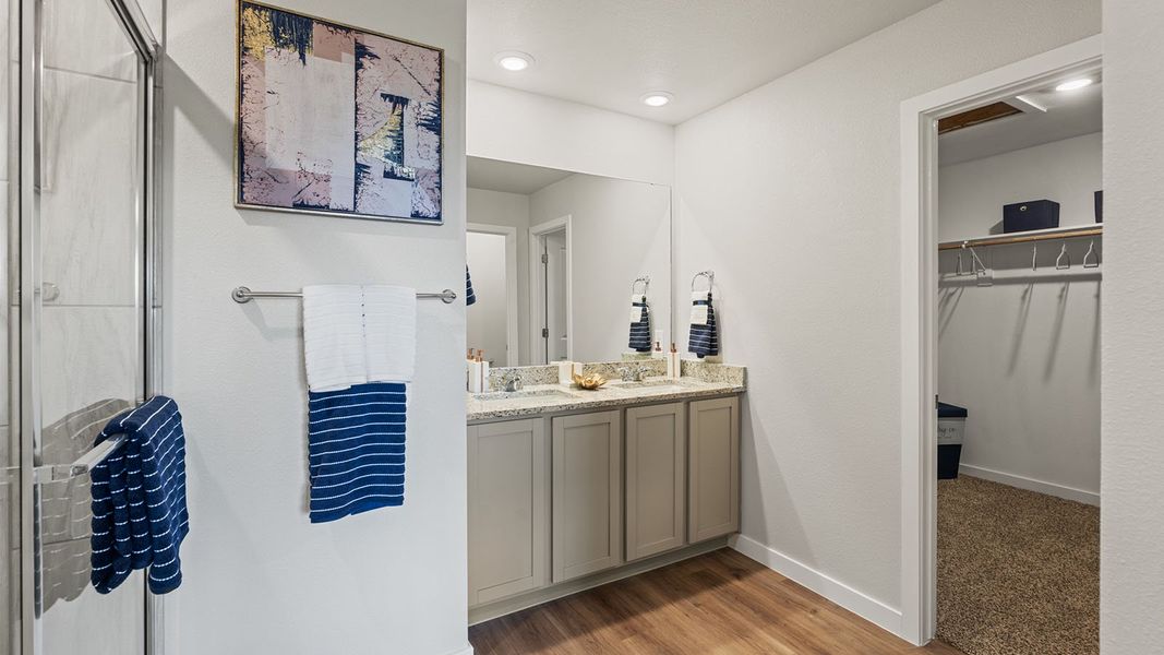 Furnished interior in a model home at Royal Oak South in Corpus Christi (Image 17).