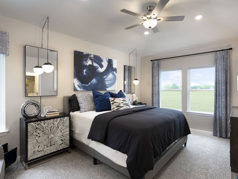 Enjoy your primary suite oasis - modeled at Dunvale Village