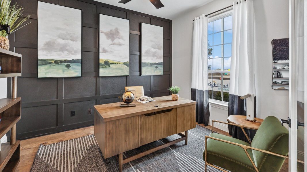 Furnished interior in a model home at Green Meadows Classic in Celina (Image 6).