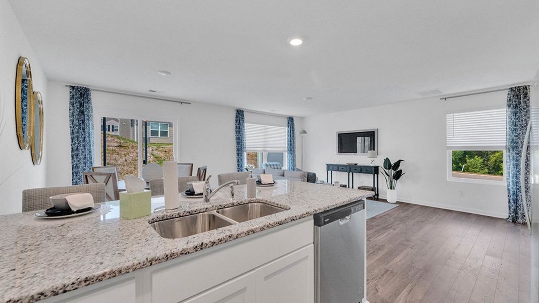 Furnished interior in a model home at Saylor's Place Townhomes in Jonesborough (Image 18).