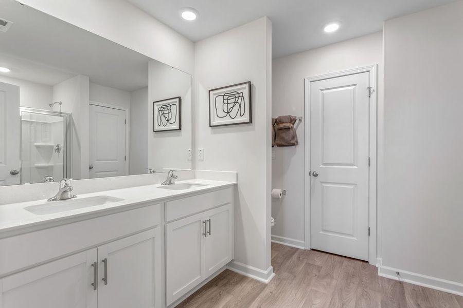 Furnished interior in a model home at Glennview in Kernersville (Image 14).