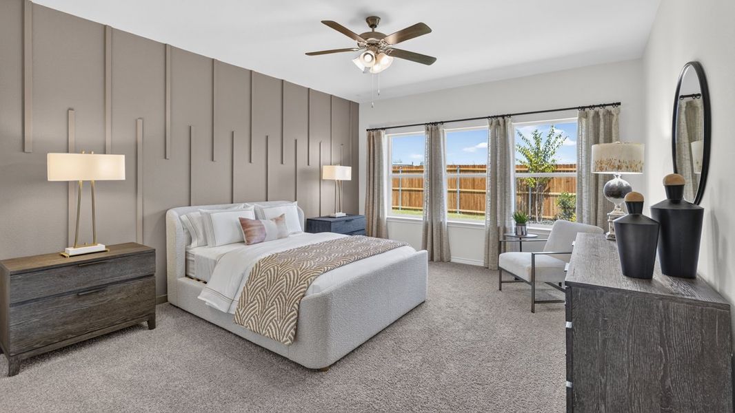 Furnished interior in a model home at Windchime in Celina (Image 22). Furnished interior in a model home at Windchime in Celina (Image 22).