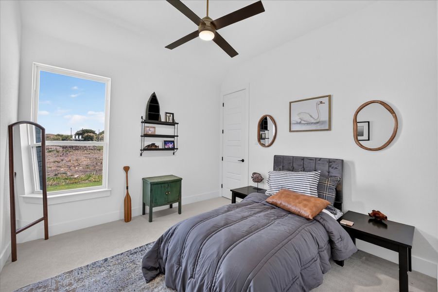 Furnished interior in a model home at Paloma Ranches in Justin (Image 33).