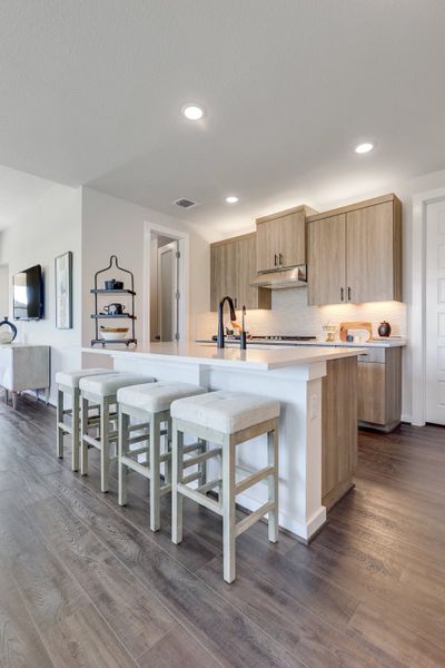 Furnished interior in a model home at Santa Rita Ranch 45' in Liberty Hill (Image 7).