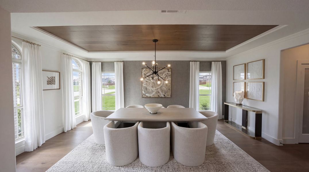 Furnished interior in a model home at Birdsong in Mansfield (Image 2).