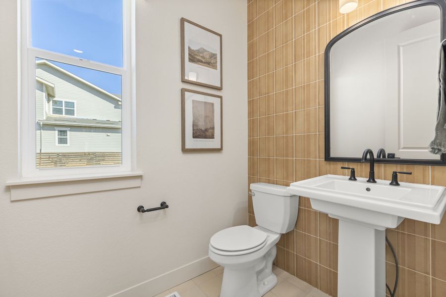 Furnished interior in a model home at Barefoot Lakes in Firestone (Image 35). Furnished interior in a model home at Barefoot Lakes in Firestone (Image 35).