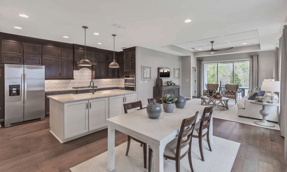 Furnished interior in a model home at Wilford Preserve 50' in Orange Park (Image 19).
