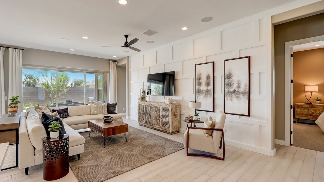 Furnished interior in a model home at Sycamore Farms in Surprise (Image 8).