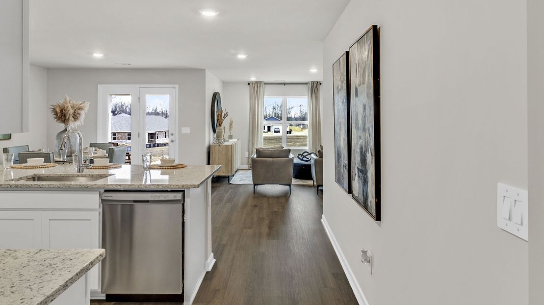 Furnished interior in a model home at Bailey Park in Fayetteville (Image 12). Furnished interior in a model home at Bailey Park in Fayetteville (Image 12).