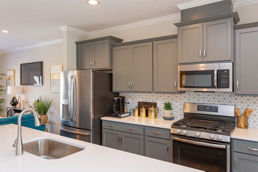 Furnished interior in a model home at Myers Point in Morrisville (Image 23). Furnished interior in a model home at Myers Point in Morrisville (Image 23).