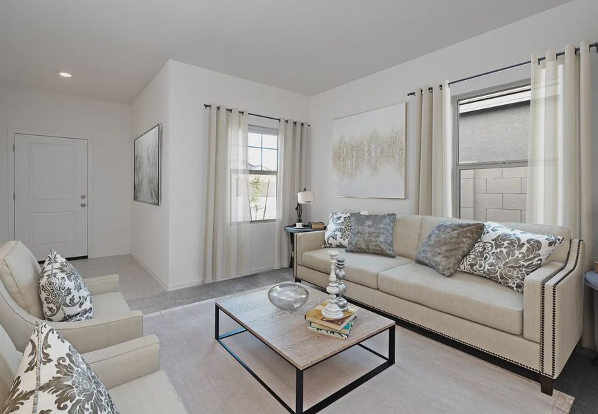 Furnished interior in a model home at Wales Ranch in San Tan Valley (Image 7).