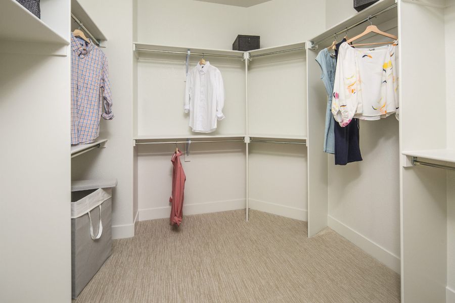 Plan C502 Main Closet by American Legend Homes