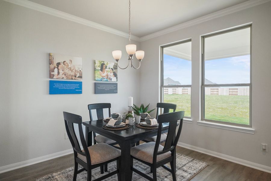 Furnished interior in a model home at River Ranch Estates in Dayton (Image 22).