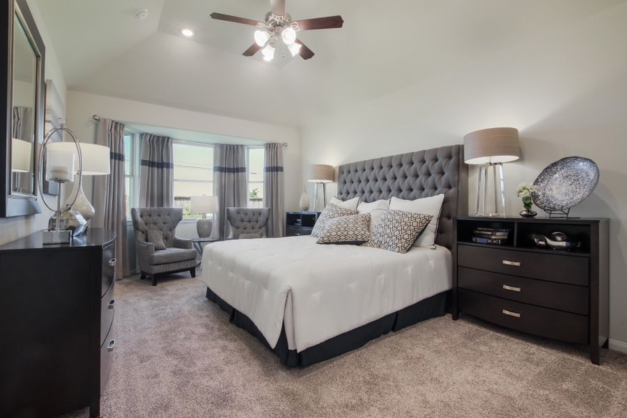 Furnished interior in a model home at Stone Creek Ranch in Hockley (Image 6).