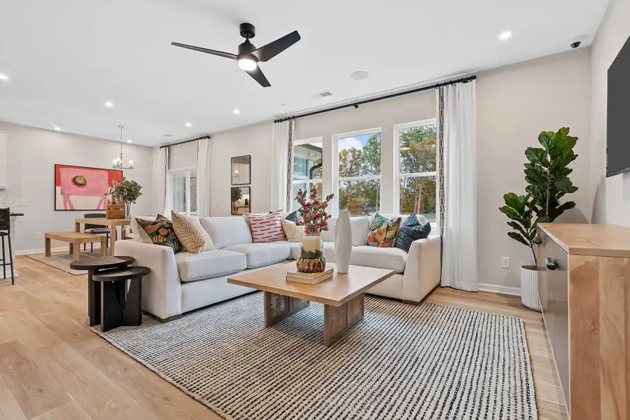 Furnished interior in a model home at Alton Creek in Charlotte (Image 5).