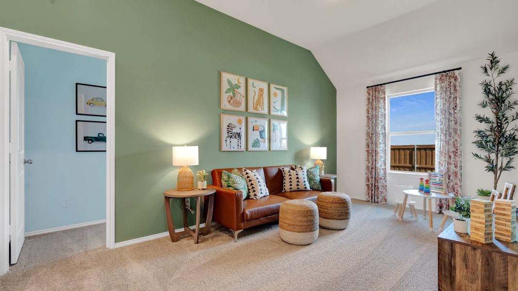 Furnished interior in a model home at Silo Mills - Select Series in Joshua (Image 22).