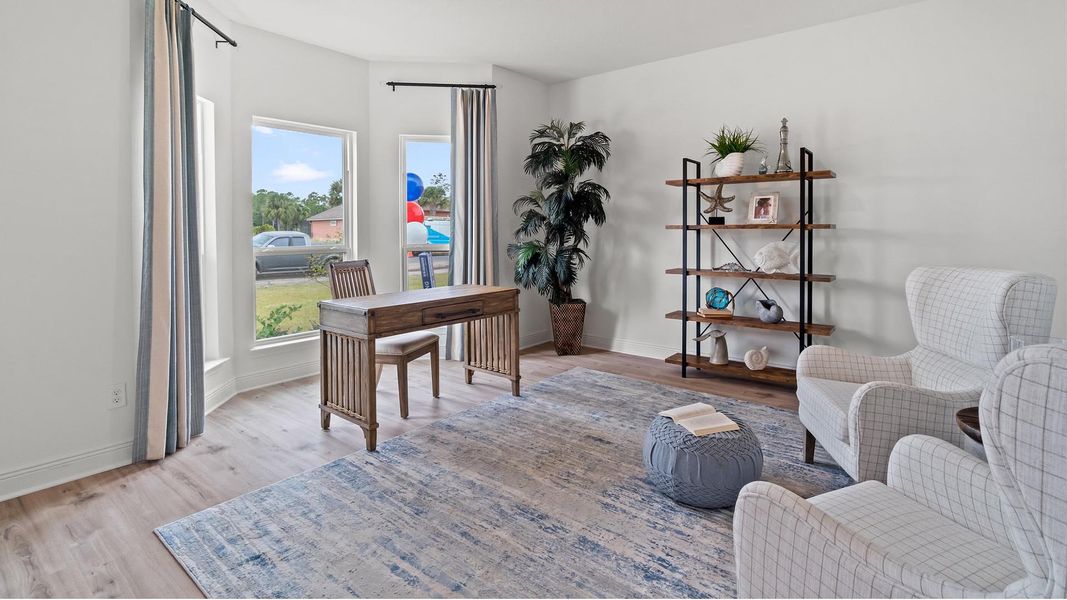 Furnished interior in a model home at Santa Rosa Beach Spot Lots in Santa Rosa Beach (Image 4).