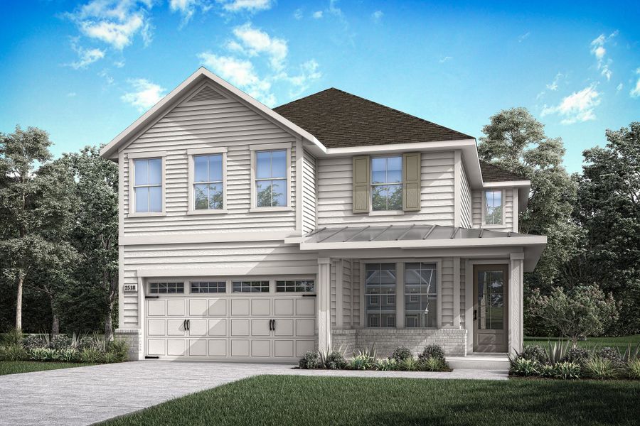 Front exterior of a home in the Landmark community, located in Denton, TX (Image 14).