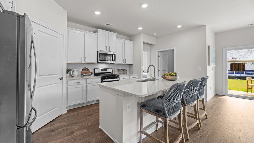 Furnished interior in a model home at The Villas at Galvins Ridge in Sanford (Image 19). Furnished interior in a model home at The Villas at Galvins Ridge in Sanford (Image 19).