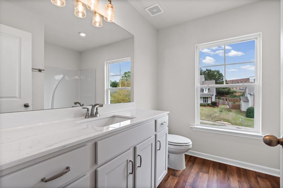 Furnished interior in a model home at Carter Grove in Cartersville (Image 22).