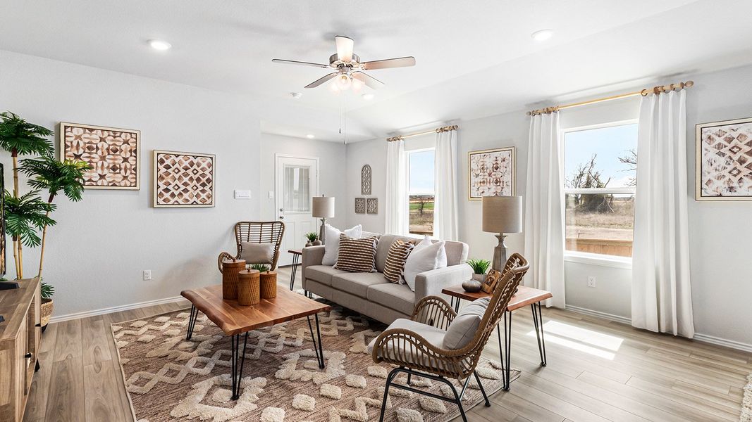 Furnished interior in a model home at Mitchell Farm in Killeen (Image 9).