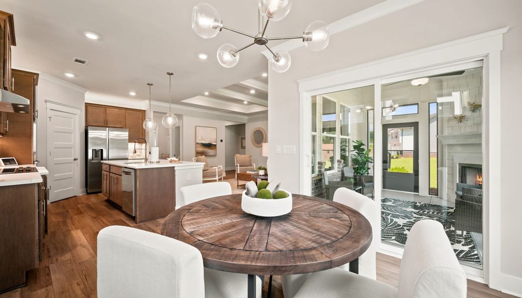 Furnished interior in a model home at Fowler Farms in Auburn (Image 6).