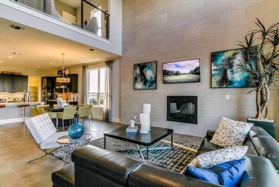 Furnished interior in a model home at Preserve at Lakeway in Lakeway (Image 6).