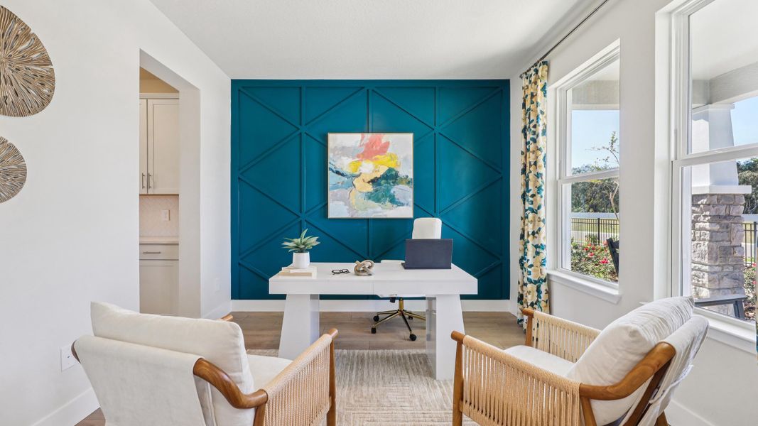 Furnished interior in a model home at Tartan Farms at Winding Oaks in Ocala (Image 8).