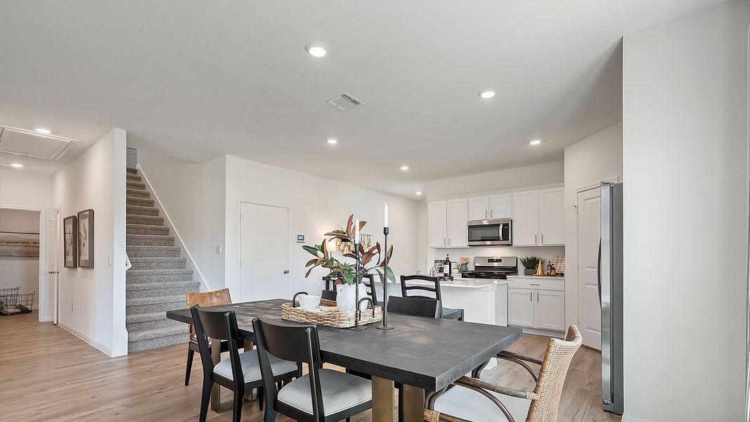 Furnished interior in a model home at Rosenbusch Ranch in Leander (Image 65).