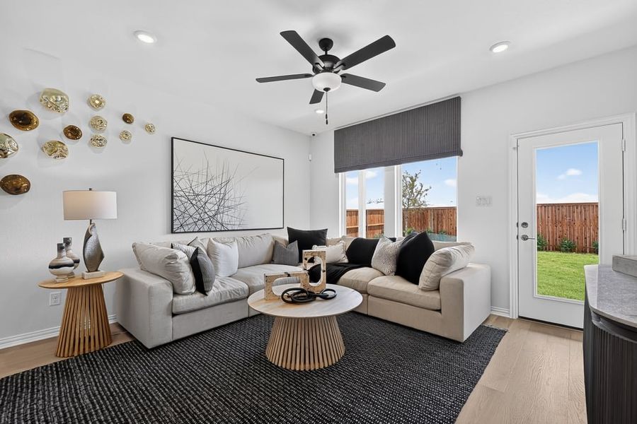 Furnished interior in a model home at Madero 50s in Haslet (Image 142). Furnished interior in a model home at Madero 50s in Haslet (Image 142).