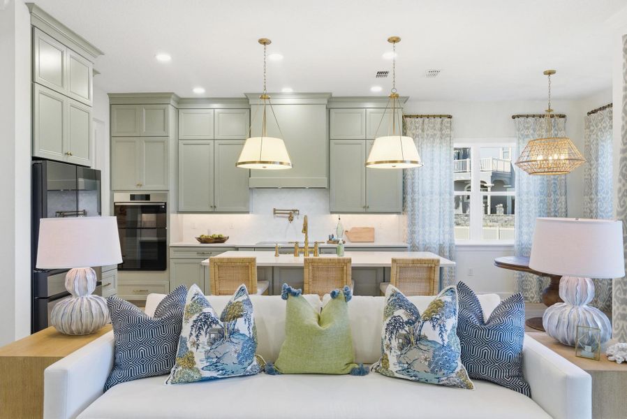 Furnished interior in a model home at Beachview Cove in Ormond Beach (Image 47).