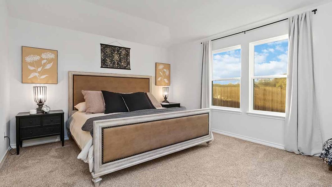 Furnished interior in a model home at The Birch at Spencer Ranch in Boerne (Image 29).