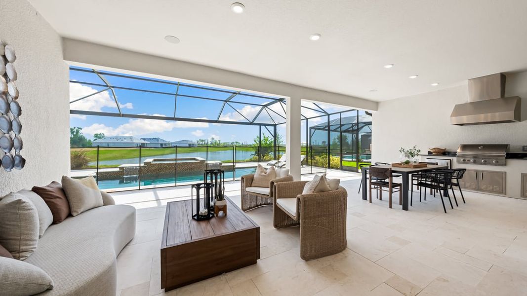 Furnished interior in a model home at Esplanade at Coasterra in Palmetto (Image 49).